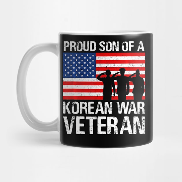 Proud Son of a Korean War Veteran Shirt Military Family Gift by AdrianBalatee